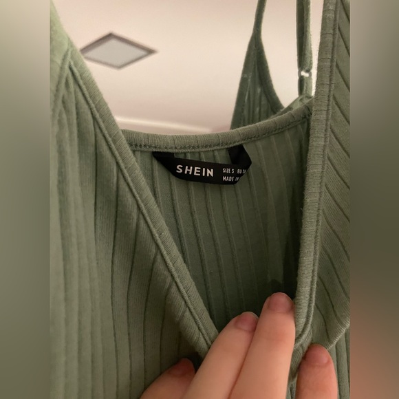 SHEIN: Mint split hem bodycon dress - Picture 3 of 6
